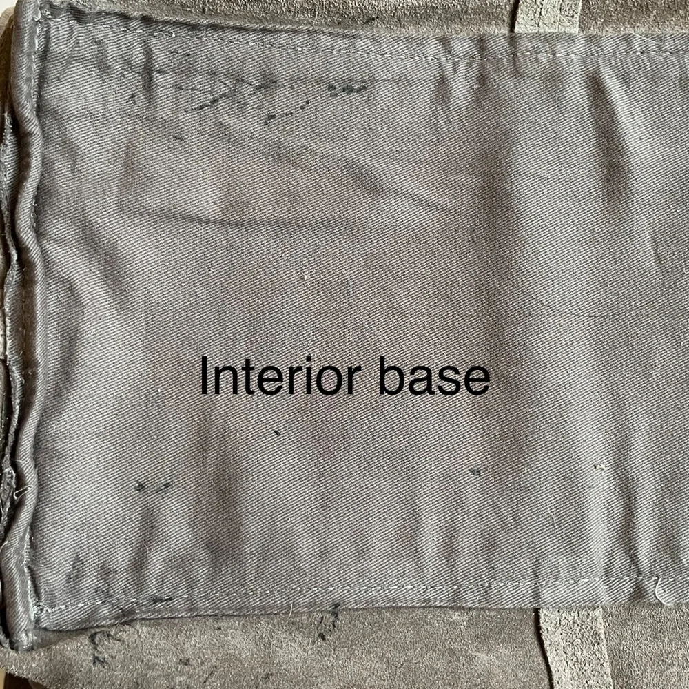 MANGO Suede Bucket Bag Crossbody Slouchy Shoulder Bag Purse Taupe Leather - Picture 6 of 11